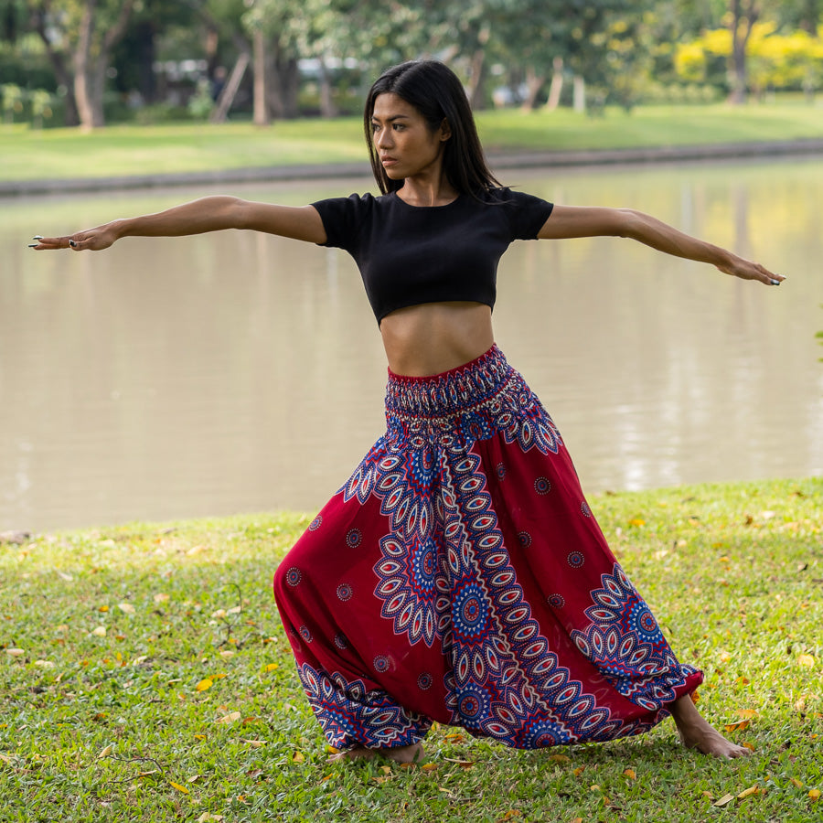 Roupas CalÃ§a Saruel De DanÃ§a Calça Saruel Macacão Vermelha Com