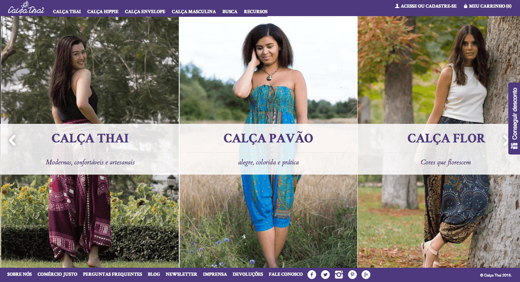 Site Calça Thai: entenda mais sobre todos os recursos disponíveis