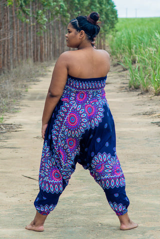Calça Lótus Azul Plus Size