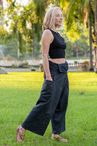 Calça Pescador Cinza