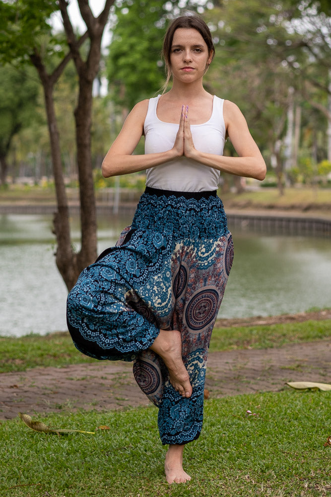 Calça Flor Azul