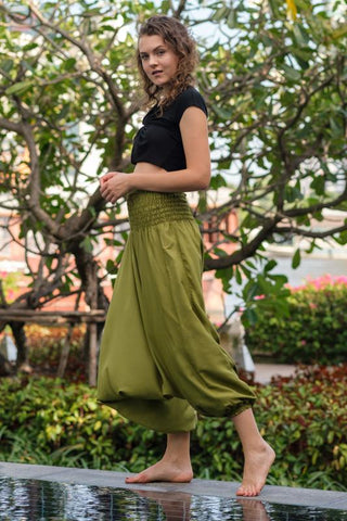 Calça Clássica Verde Oliva_