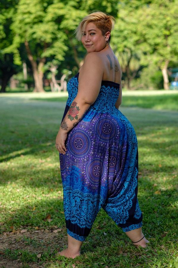 Roupa hippie plus store size