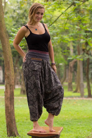 Calça Onda Preta_Calça Etnica