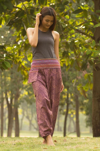 Calça Onda Púrpura_Calça Etnica