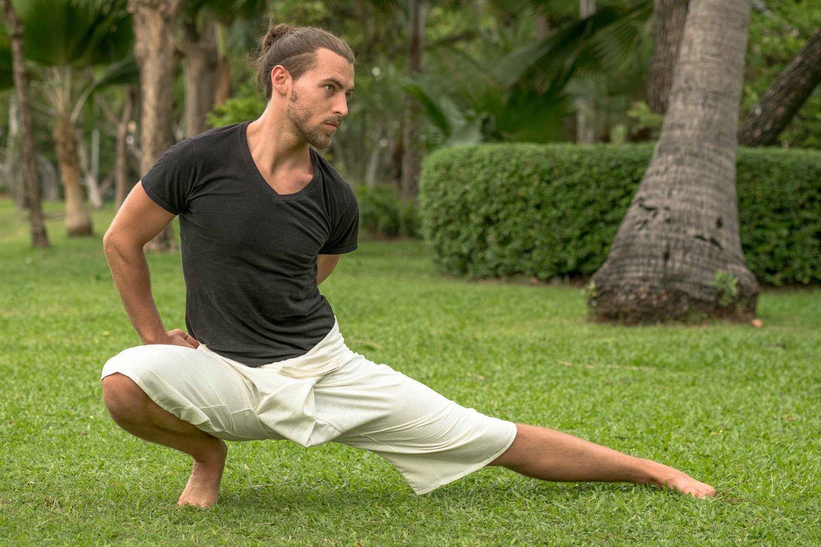 Calça pescador branca clearance