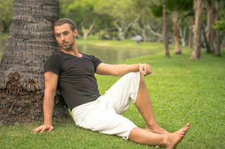 Calça Pescador 3/4 Branca para Homem_