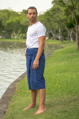 Calça Pescador 3/4 Azul para Homem_