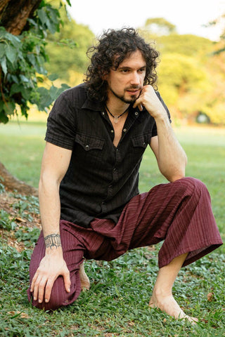 Calça Pescador Vermelha para Homem_