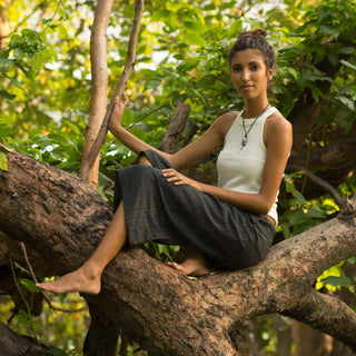 Calça Pescador 3/4 Cinza_