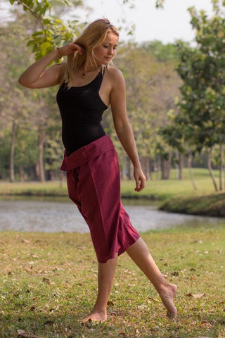 Calça Pescador 3/4 Vermelha_