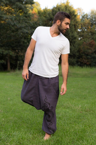 Calça Tribal Azul Escuro_