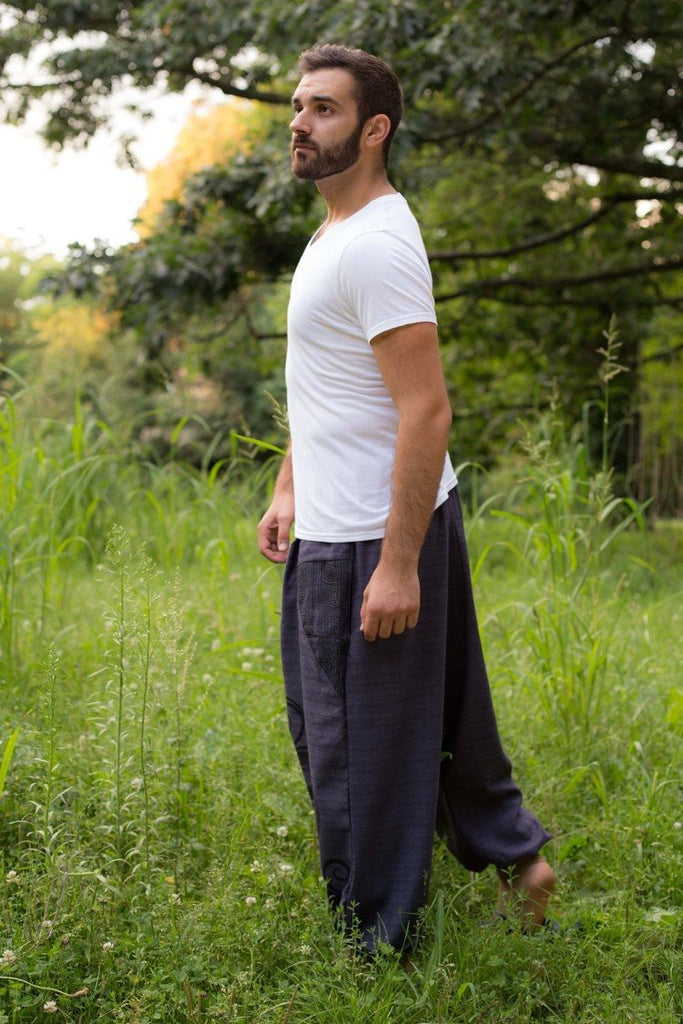 Calça Tribal Azul Escuro_
