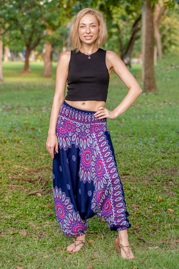 Calça Lótus Azul mulher parque