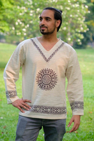 Camisa Mandala Branca_