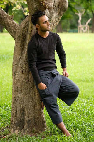 Calça Pescador 3/4 Cinza para Homem_