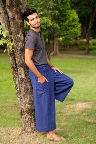 Calça Pescador Azul para Homem_