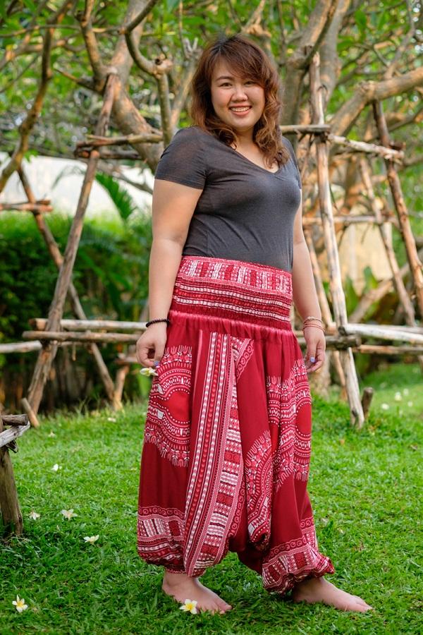 Calça Thai Vermelha Plus Size_